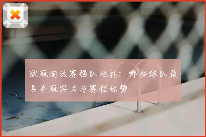 欧冠淘汰赛强队巡礼：哪些球队最具夺冠实力与赛程优势